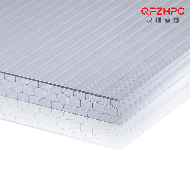 Honeycomb multiwall polycarbonate sheet